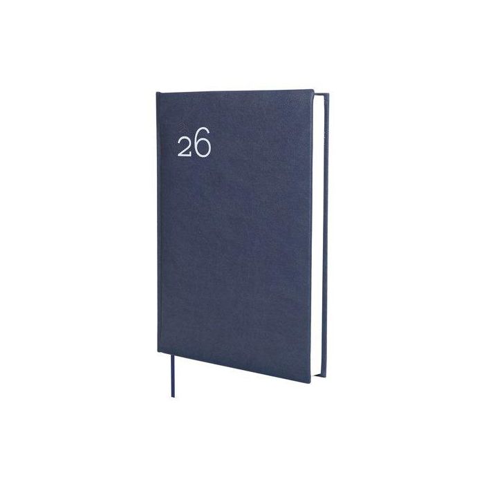 Agenda Anual (2026) Catalan Finocam Dynamic Milano Cosida Tapa Acolchada Y11 165X240 D/P Blau