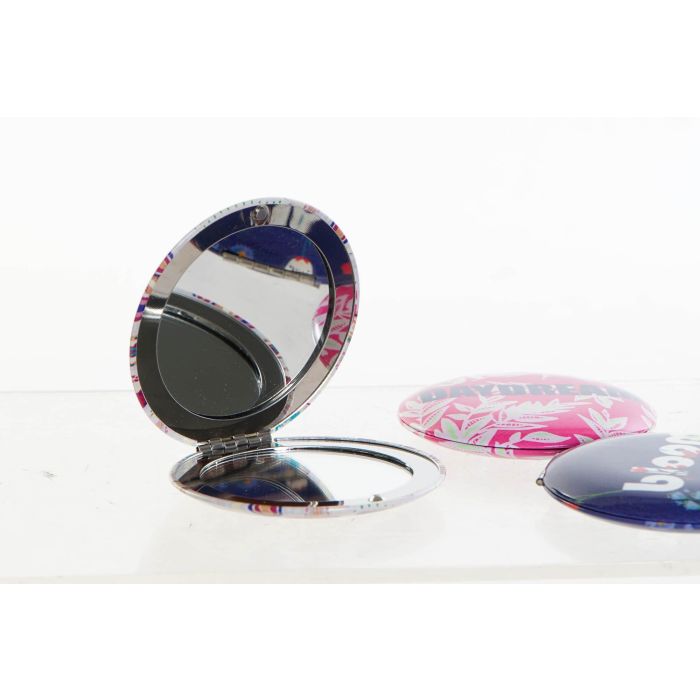DKD Home Decor Espejo Moderno Daydream Aluminio Espejo, Colores Surtidos (Lila, Fucsia, Marrón), 6.5x6.5x1.3 cm, Pack 24 Unidades 1 DKD Home Decor Espejo Moderno Daydream Aluminio Espejo, Colores Surtidos (Lila, Fucsia, Marrón), 6.5x6.5x1.3 cm, Pack 24 Unidades 1