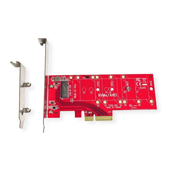 ROLINE Adaptador de Host PCIe 4.0 x4 para SSD NVMe M.2 110mm, Interno, 3.3V 5A 2