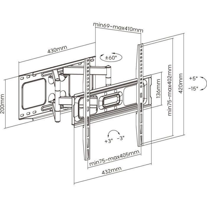 Soporte para TV móvil 32 - 70 - Stell - SHO 5610 4 Soporte para TV móvil 32 - 70 - Stell - SHO 5610 4