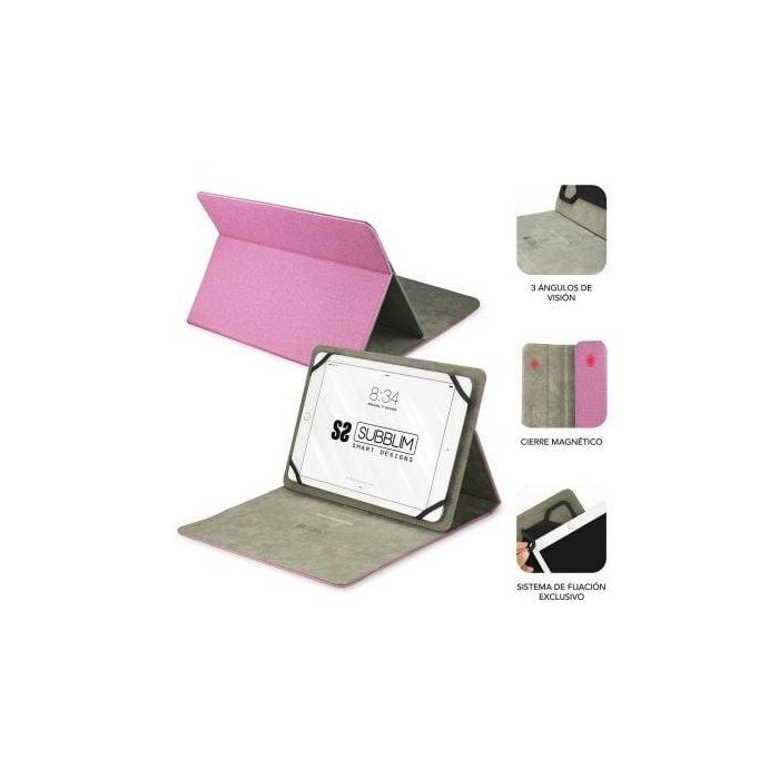 SUBBLIM Funda Stand Tablet Case 10,1" Pink 1 SUBBLIM Funda Stand Tablet Case 10,1" Pink 1