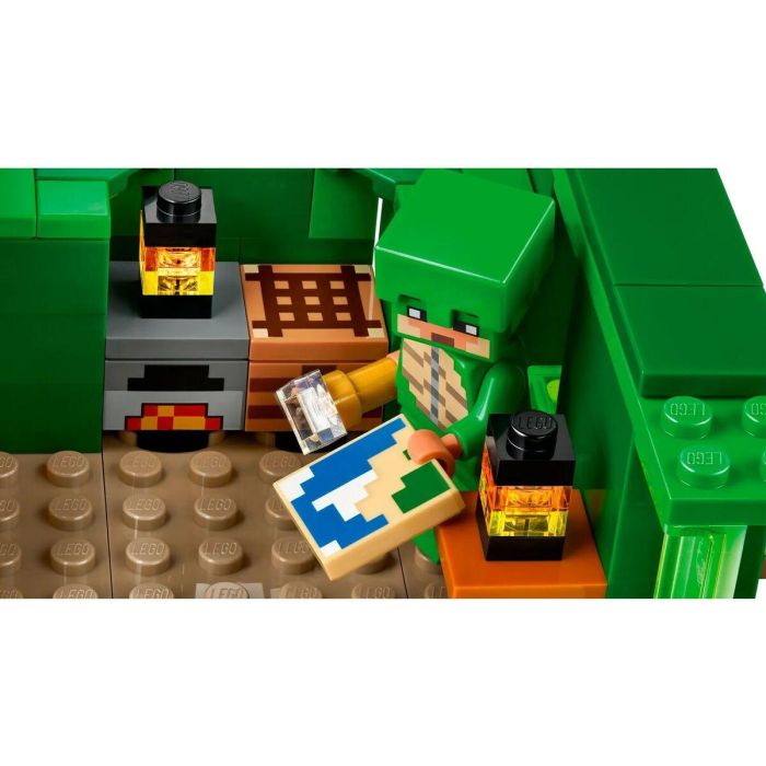 LEGO 21254 Minecraft Turtle Beach House, Juguete con Accesorios, Minifiguras de Personajes de Videojuegos 4