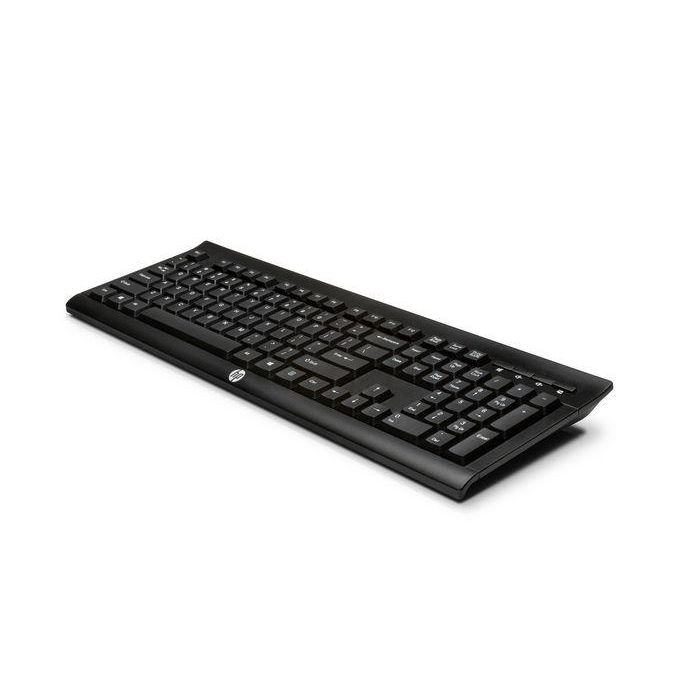 HP Teclado Inalámbrico K2500, Diseño Compacto, Resistente a Derrames, Teclas de Acceso Directo, Compatible con Windows 8 1