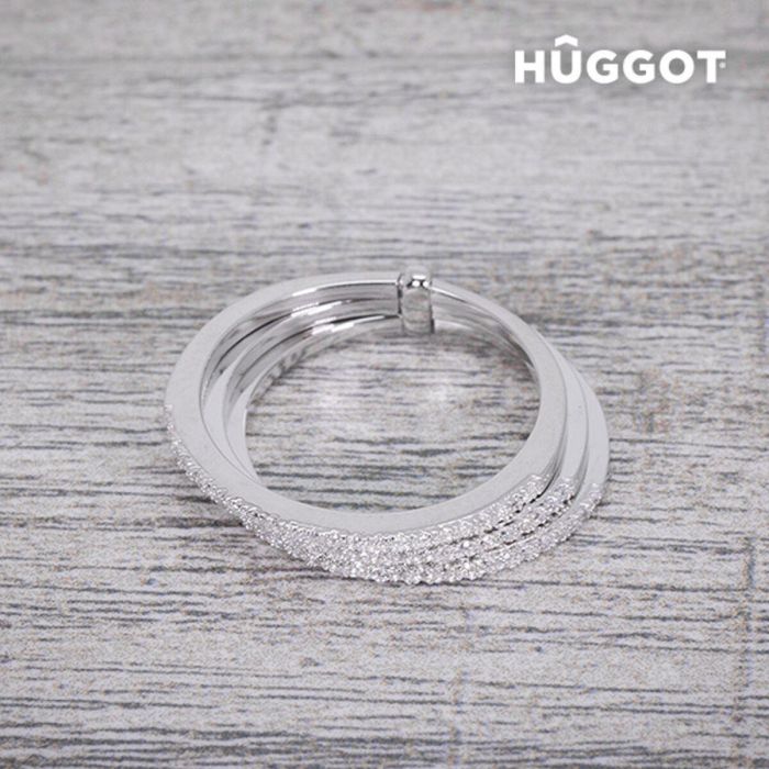 Anillo de Plata Esterlina 925 con Zirconitas Three Hûggot 2