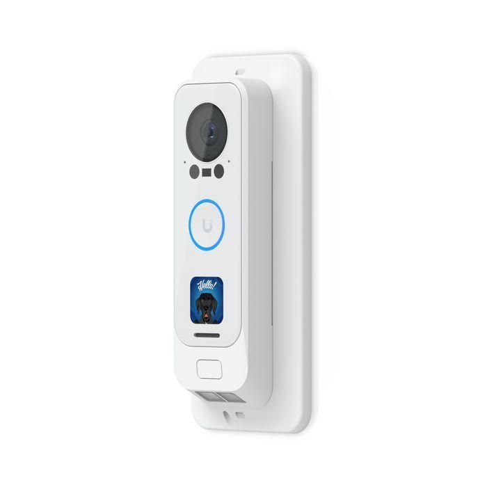 Ubiquiti G4 Doorbell Pro PoE Gang Box Mount Blanco - Soporte de Montaje Seguro Plano o Angulado para Caja Eléctrica Estándar de Timbre