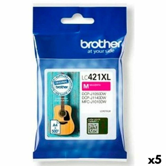 Cartucho de Tinta Original Brother MFC-J1010DW / DCP-J1050DW Magenta (5 Unidades) 0 Cartucho de Tinta Original Brother MFC-J1010DW / DCP-J1050DW Magenta (5 Unidades) 0