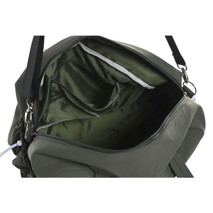 DKD Home Decor Bolso Urban Beige Verde 42 x 30 x 19 cm (3 Unidades) Nylon Poliester 3