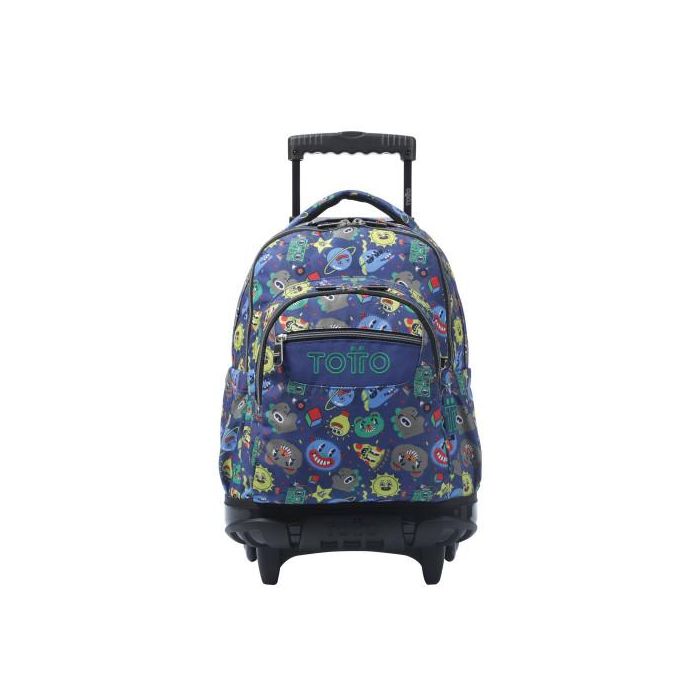 Totto Mochila Escolar Renglones MMA03ECO006-2416P-8JZ con Ruedas, Estampado, 35 Litros, 32 x 45.5 x 18 cm
