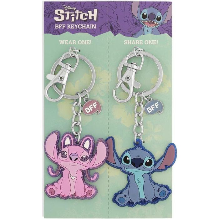 Set 2 Llaveros Angel &#38; Stitch Disney 1