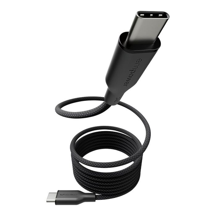 PanzerGlass empower™ Magnetic Cable USB-C to USB-C 240W 1.5m, USB 2.0, Transparente, 100% Poliéster Reciclado 0 PanzerGlass empower™ Magnetic Cable USB-C to USB-C 240W 1.5m, USB 2.0, Transparente, 100% Poliéster Reciclado 0