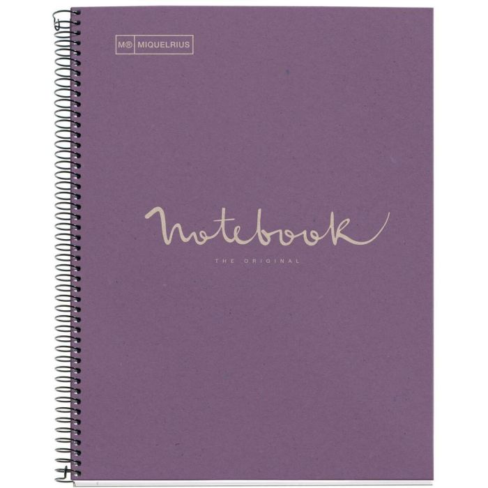 Miquelrius 6090 Cuaderno 100% Reciclado A4 80 Hojas Cuadriculado 5 mm, Cubierta Extra Dura Lavanda, Certificación Blue Angel y UE Ecolabel 0 Miquelrius 6090 Cuaderno 100% Reciclado A4 80 Hojas Cuadriculado 5 mm, Cubierta Extra Dura Lavanda, Certificación Blue Angel y UE Ecolabel 0