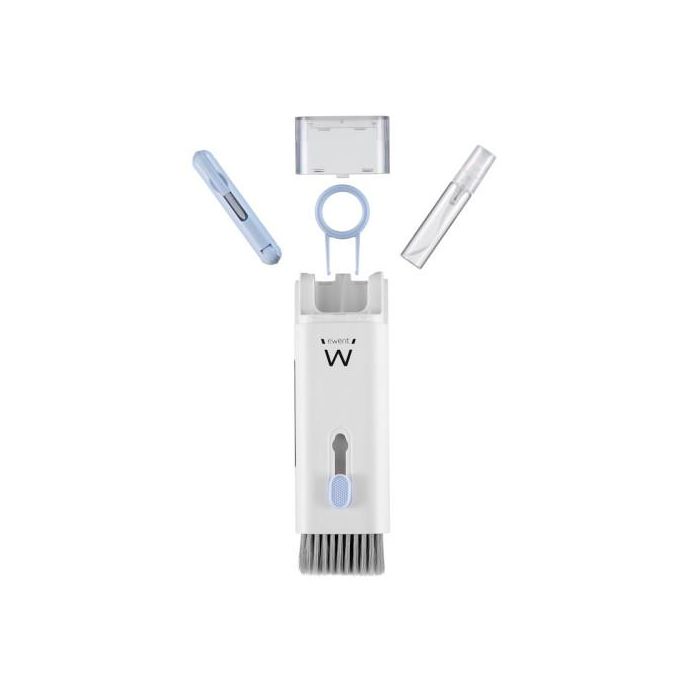 Ewent EW5630 Kit de limpieza 8 en 1 para equipos electrónicos, teclado, pantallas, AirPods, smartphone, PC y tablet