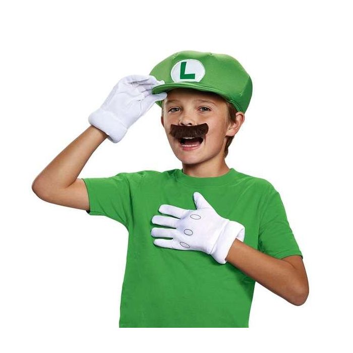 Disfraz infantil nintendo super mario kit luigi 1 Disfraz infantil nintendo super mario kit luigi 1