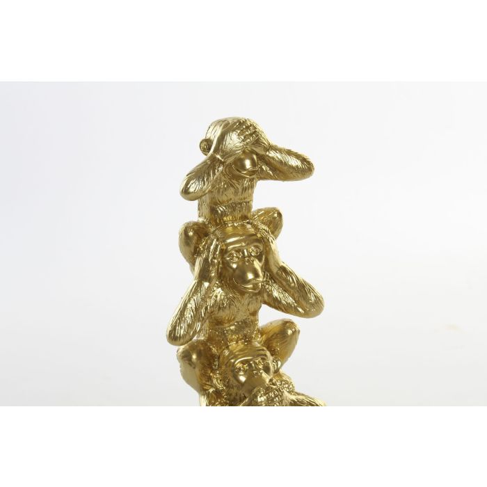 DKD Home Decor Figura Decorativa Resina Dorado Monos 6 x 20 x 8.5 cm 1