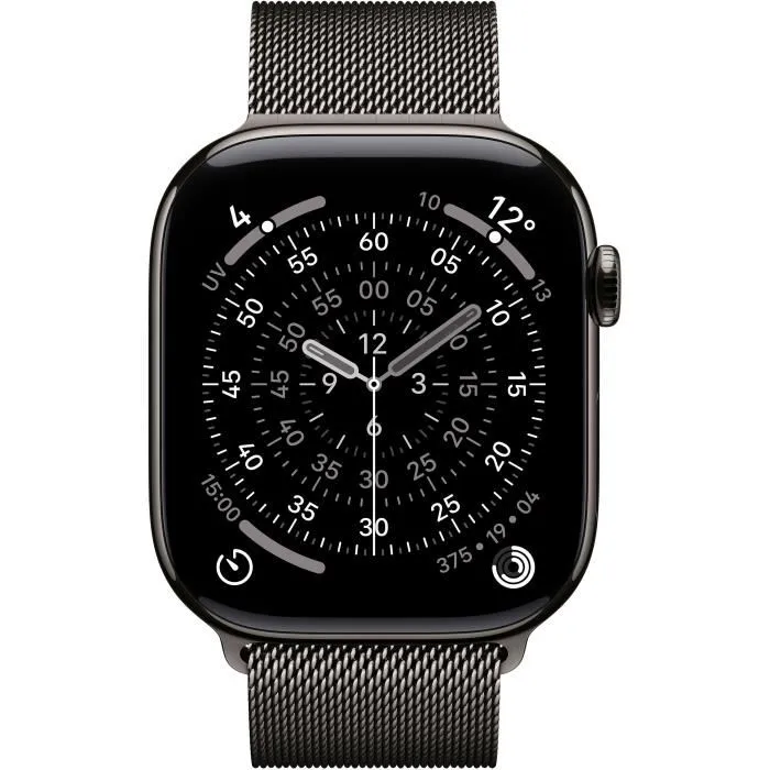 Apple Watch S11 Titan Schiefer Cellular 46mm Reloj Inteligente con Correa Milanesa Titanio y Conexión Cellular 1