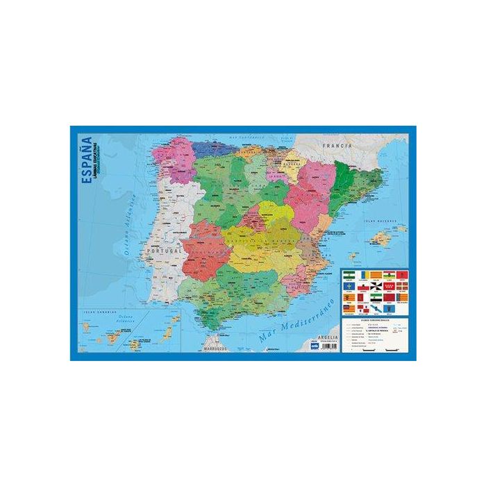 Lamina Escolar Erik Pvc 40X59,5 Didactica Mapa De España