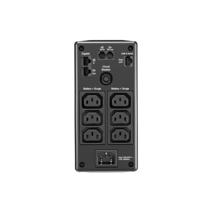 APC BR900MI Sistema de Alimentación Ininterrumpida (UPS) Línea Interactiva 0.9kVA 540W 6 Salidas AC Batería VRLA 1 APC BR900MI Sistema de Alimentación Ininterrumpida (UPS) Línea Interactiva 0.9kVA 540W 6 Salidas AC Batería VRLA 1