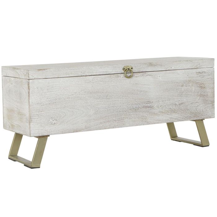 Baul Moderno DKD Home Decor Blanco Dorado 40 x 52 x 116 cm