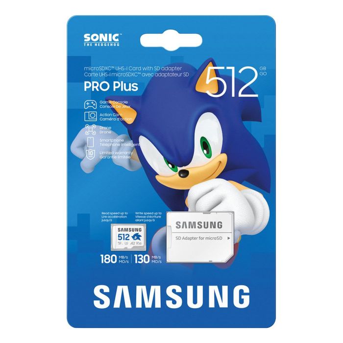 Samsung MB-MD512S MicroSDXC 512GB Clase 10 UHS-I 180MB/s 130MB/s