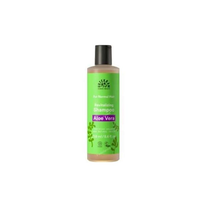 URTEKRAM Champú Aloe Vera Cabello Normal Bio Vegano 250 ml - Hidratante y Regenerante, Naranja Madurada al Sol