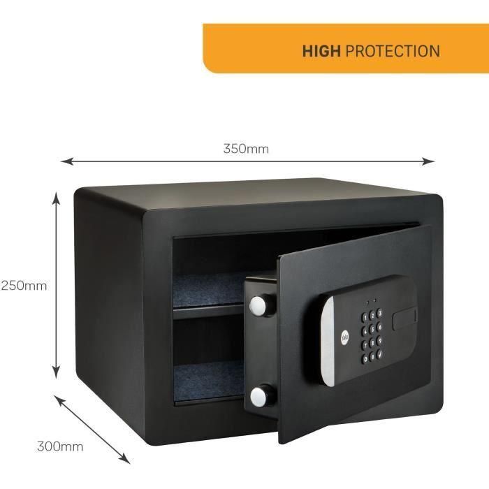 Caja Fuerte con Cerradura Electrónica Yale Negro 2