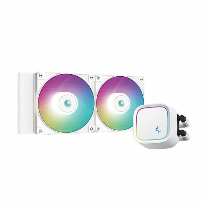Deepcool LE520 Kit Refrigeración Líquida CPU Blanco ARGB 2 Ventiladores 120mm 220W TDP Intel LGA1700 AMD AM5 11 Deepcool LE520 Kit Refrigeración Líquida CPU Blanco ARGB 2 Ventiladores 120mm 220W TDP Intel LGA1700 AMD AM5 11