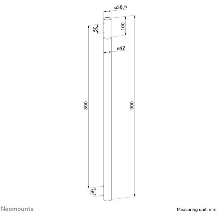 Soporte de Pared Neomounts ACL25-500BL Negro 2 Soporte de Pared Neomounts ACL25-500BL Negro 2