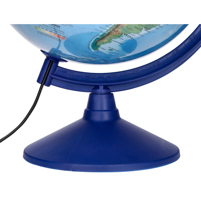 Liderpapel Globo terráqueo con luz físico y político escribible diámetro 30 cm 4