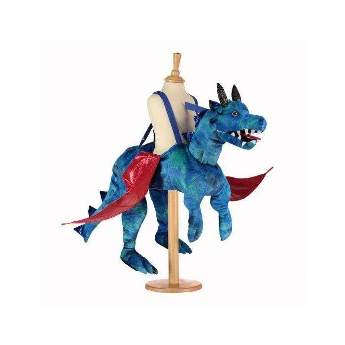 Disfraz niño Dragón azul con tirantes Disfraz niño Dragón azul con tirantes