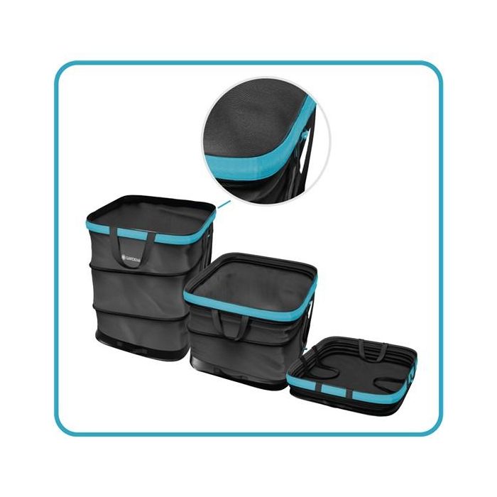 Gardena 11715-20 Saco de jardín popup 127 l para hojas y residuos, 70% poliéster reciclado 9