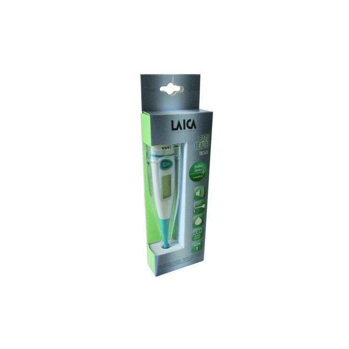 Laica TH3601W Termómetro Digital Corporal Sonda Flexible Oral Axilar Rectal LCD, Memoria y Bolsita Protectora 1 Laica TH3601W Termómetro Digital Corporal Sonda Flexible Oral Axilar Rectal LCD, Memoria y Bolsita Protectora 1
