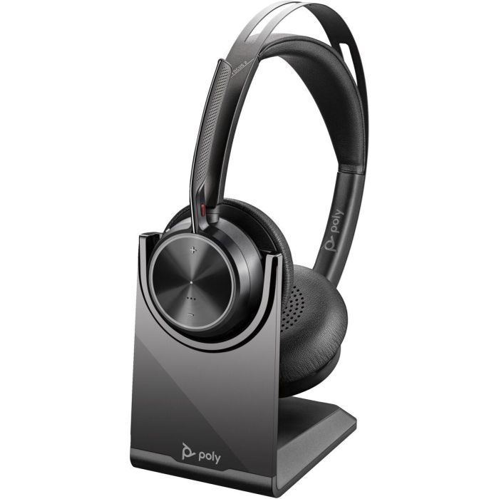 HP Voyager Focus 2 UC Auriculares Inalámbricos Bluetooth Diadema para Oficina/Centro de Llamadas, USB-C/A, Cancelación de Ruido Activo, Negro 4