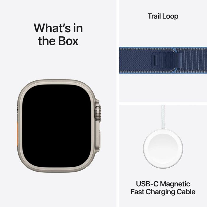 Apple Watch Ultra 3 Titanium Cellular 49mm Trail Loop Azul M/L 1 Apple Watch Ultra 3 Titanium Cellular 49mm Trail Loop Azul M/L 1