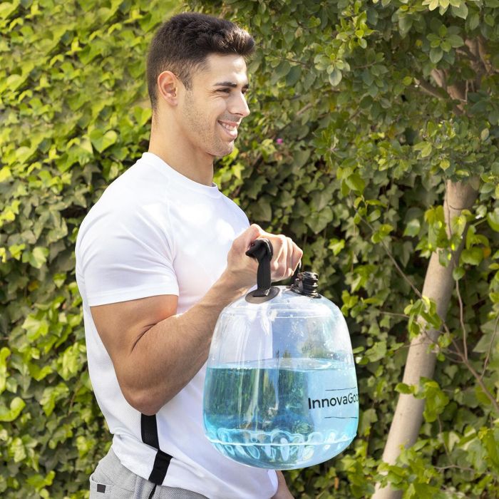 Pesa Rusa de Agua para Entrenamiento Fitness con Guía de Ejercicios Fibell InnovaGoods 6 Pesa Rusa de Agua para Entrenamiento Fitness con Guía de Ejercicios Fibell InnovaGoods 6