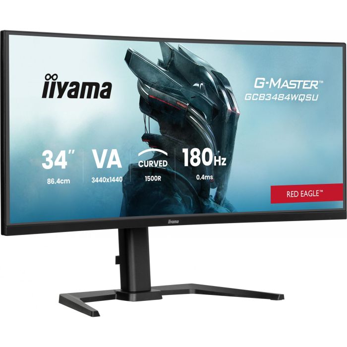 Iiyama G-MASTER GCB3484WQSU-B1 Monitor 34" Curvo 1500R, 180Hz, 3440x1440, HDR400, FreeSync Premium