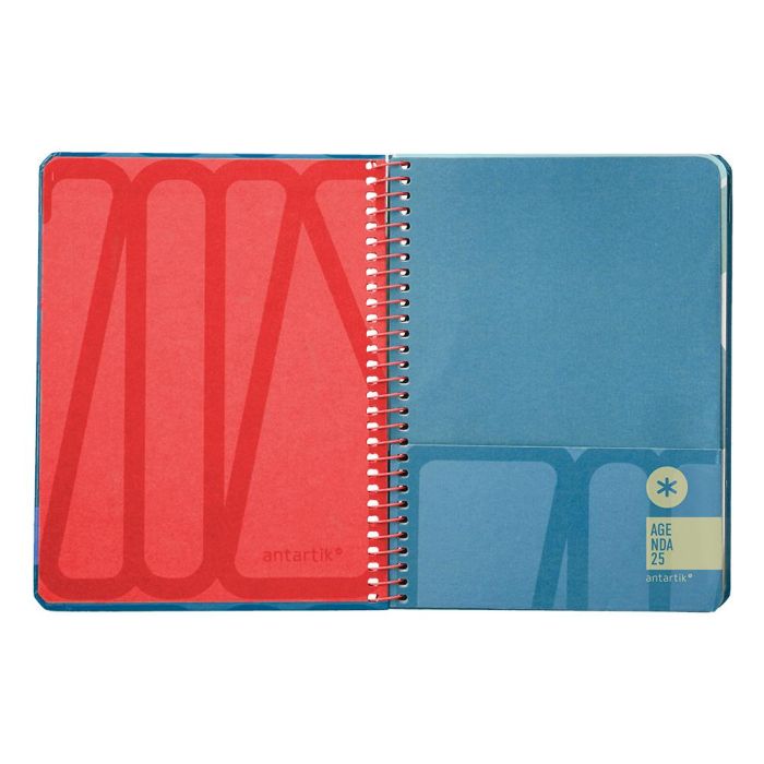 Agenda Espiral Antartik Bold A6 2025 Semana Vista Color Azul Papel 80 gr 7