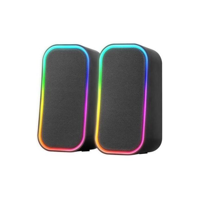 Mars Gaming Altavoces MS-OM 20W Bluetooth 5.3 RGB Control de Sonido Envolvente AUX-IN