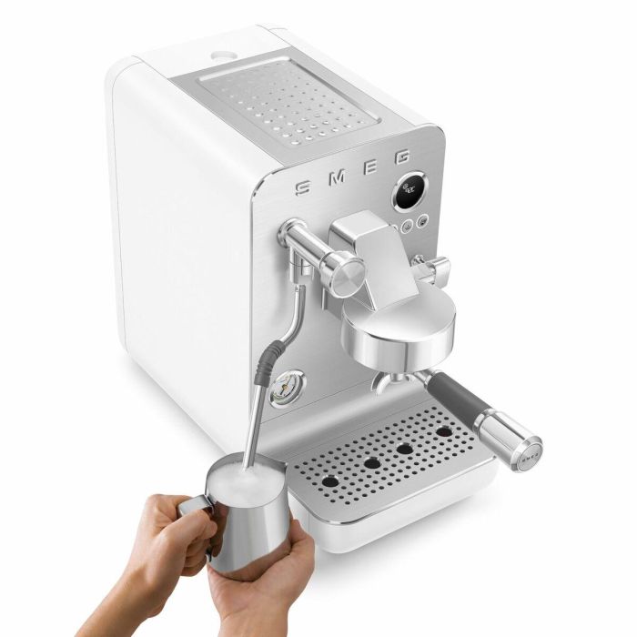 Cafetera Express de Brazo Smeg EMC02WHMEU Blanco 1350 W 1 L 2 Cafetera Express de Brazo Smeg EMC02WHMEU Blanco 1350 W 1 L 2