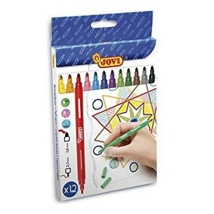 Set de Rotuladores Jovi Multicolor 12 Piezas (12 Unidades) 1