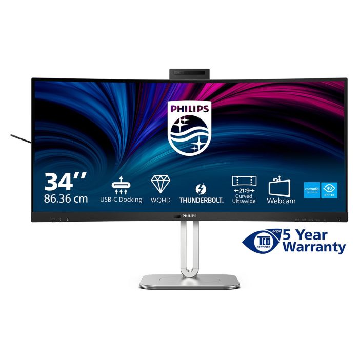 Philips Monitor 34B2U6603CH 34" 3440x1440 Wide Quad HD 120Hz VA USB-C HDMI DP Gris 6 Philips Monitor 34B2U6603CH 34" 3440x1440 Wide Quad HD 120Hz VA USB-C HDMI DP Gris 6