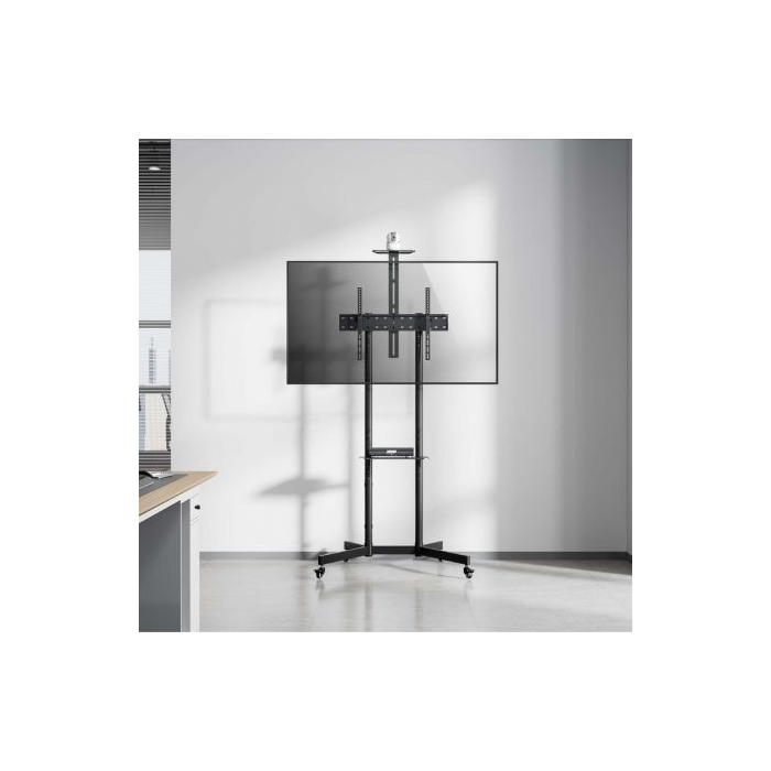 Soporte de Suelo Inclinable con Ruedas/ Soporte de Cámara Aisens FT70TE-335 para TV 37"-70"/ hasta 45kg 4