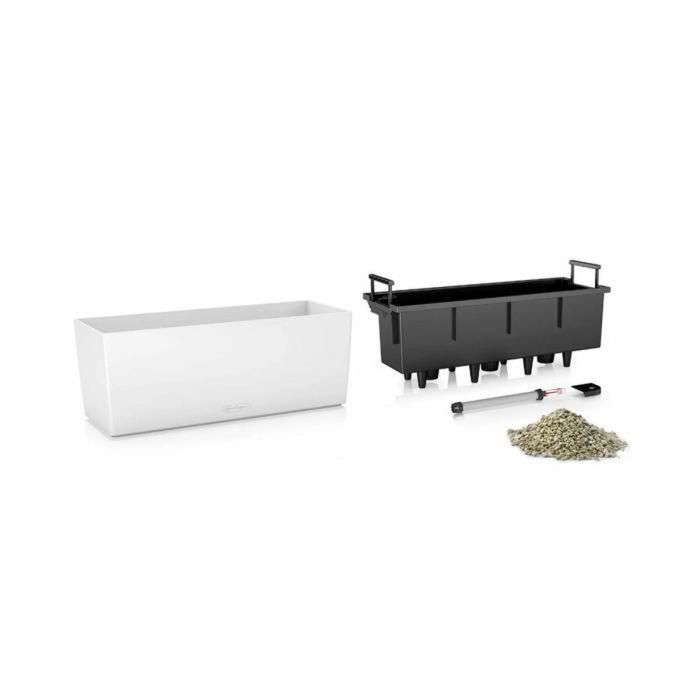 Lechuza LEC4008789156730 Jardinera Balconera Color 50 Rectangular Pizarra con reserva de agua 1