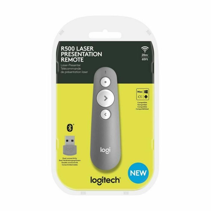 Logitech Puntero R500S Laser Inalámbrico Gris 2 Logitech Puntero R500S Laser Inalámbrico Gris 2