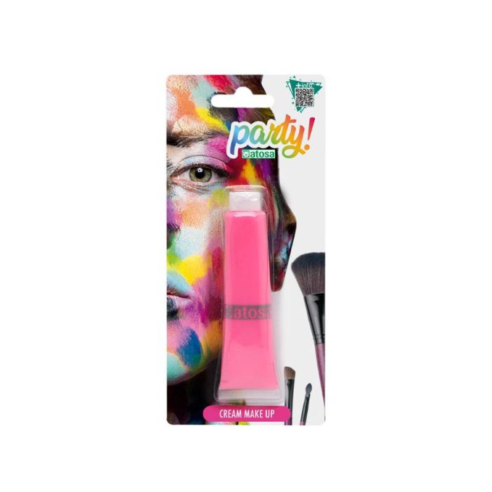 Maquillaje Crema Facial Color Rosa - Ideal para Caracterizaciones de Princesa, Hada y Eventos Festivos
