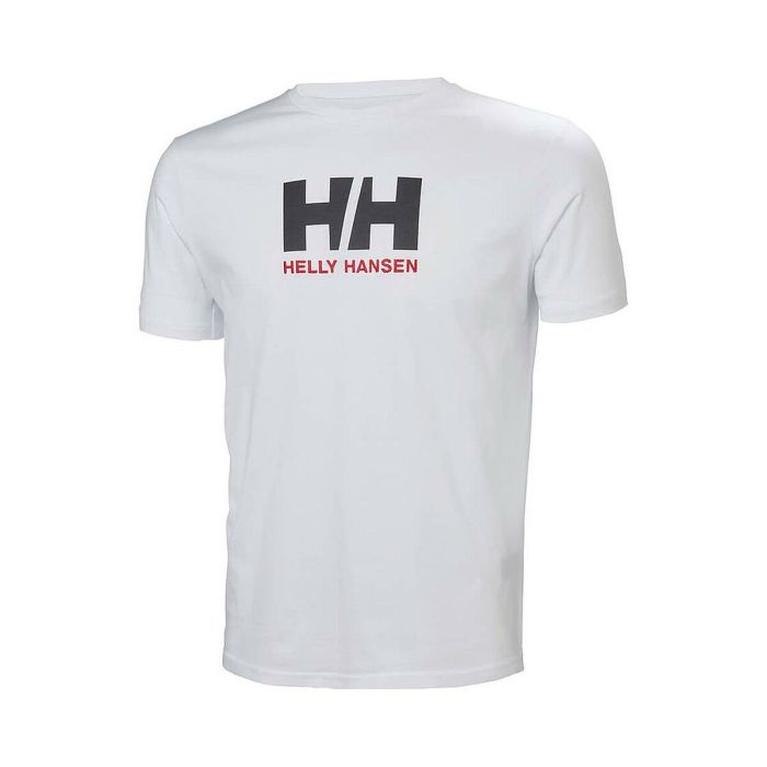 Camiseta de Manga Corta Hombre LOGO Helly Hansen 33979 001 Blanco