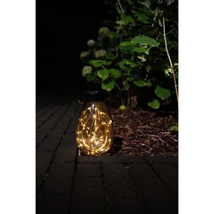 Linterna solar - GARDEN ID Bali - Ø14 H23 cm - Iluminación 6-8 horas - Colgante versátil - Batería AAA recargable. 1