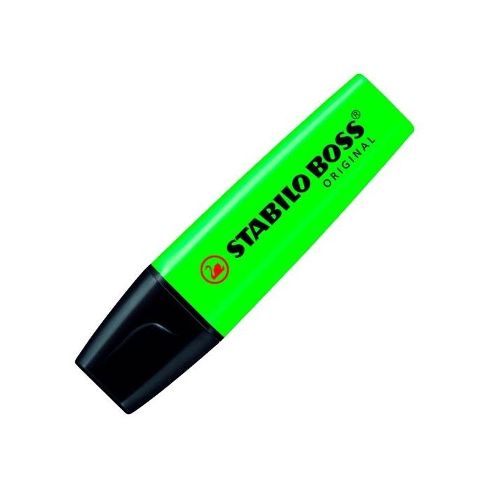 Stabilo Boss marcador fluorescente verde 0