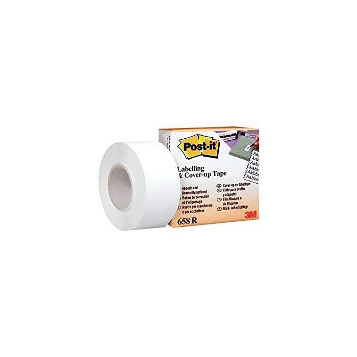 Post-it cinta adhesiva invisible 658-rn rollo 25,4mm x 17,7m 6 lineas
