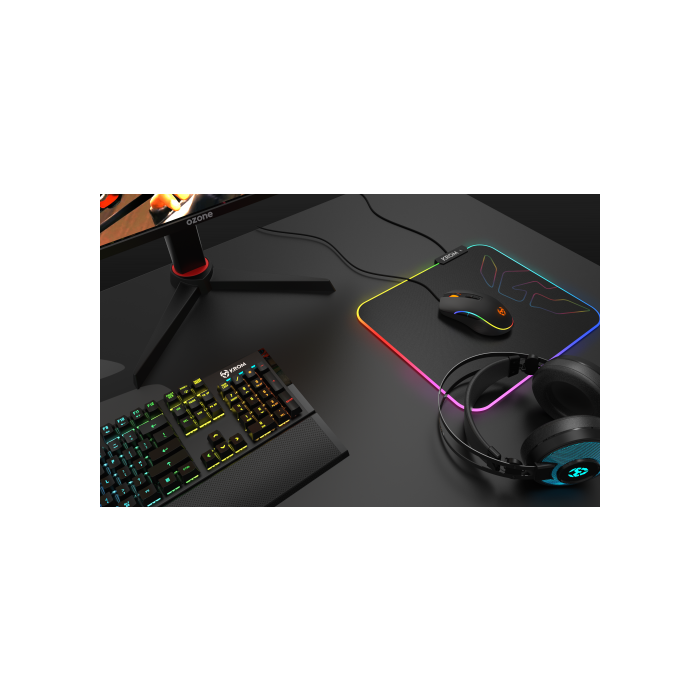 Alfombrilla Gaming con Iluminación LED Krom Knout RGB RGB (32 x 27 x 0,3 cm) Negro 14