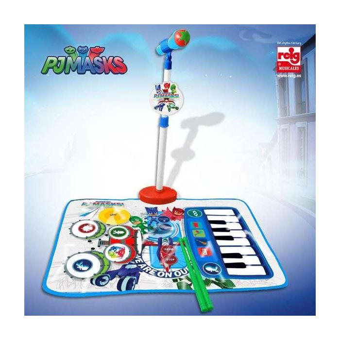 Alfombra Pj Masks con Micrófono y Guitarra 1